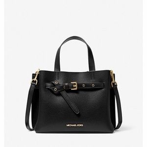 MICHAEL KORS EMILIA  PEBBLED LEATHER SATCHEL!